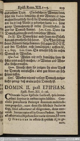 Domin. II. post Epiphan. Epist. Rom. XII. 6-16