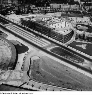 Berlin, Blick vom Funkturm auf das Haus des Rundfunks