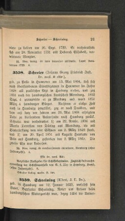 3558. Schreier (Johann Georg Friedrich Just, Dr. med. & chir.)