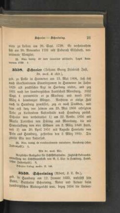 3558. Schreier (Johann Georg Friedrich Just, Dr. med. & chir.)