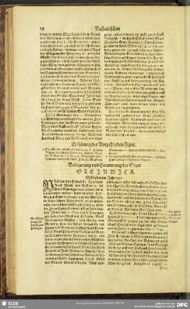 Belägerung und Einnemung der Statt Steinwick : Geschehen im Jahr: 1592