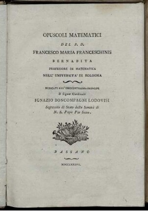 Opuscoli Matematici
