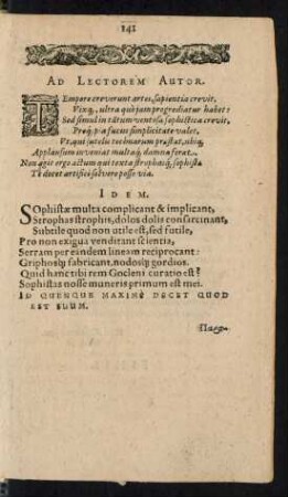 Ad Lectorem Autor.