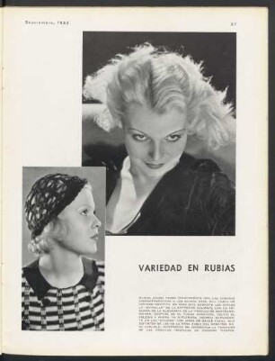 Variedad en rubias