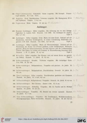 Anhänger (Nr. 359-384)