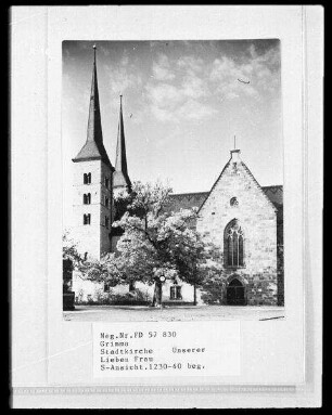 Grimma, Stadtkirche Unserer Lieben Frau, Ansicht Südseite
