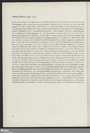 Martin Bucer 1491-1551