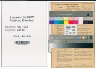 Entnazifizierung Heinrich Groll , geb. 17.12.1898 (Laborant)