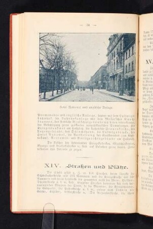 XIV. Straßen und Plätze.