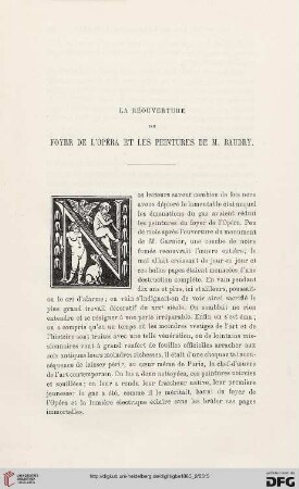 2. Pér. 32.1885: La réouverture du foyer de l'Opéra et les peintures de M. Baudry