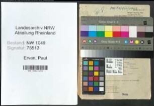 Entnazifizierung Paul Erven , geb. 15.05.1894 (Sekretaer)