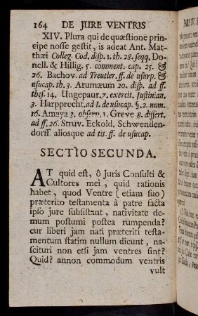 164-180, Sectio Secunda