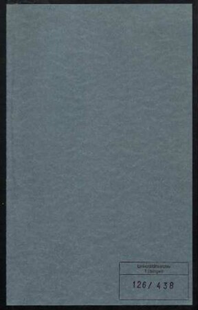 Lothar Meyer (1830-1895). Personalakte des Akademischen Rektoramts : Akte betreffend Lothar Meyer, ordentlicher Professor für theoretische Chemie