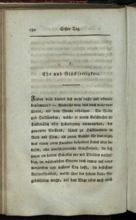 5. Ehe und Glückseeligkeit.