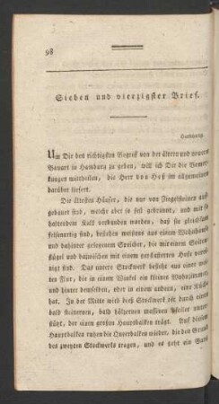 Sieben und vierzigster Brief