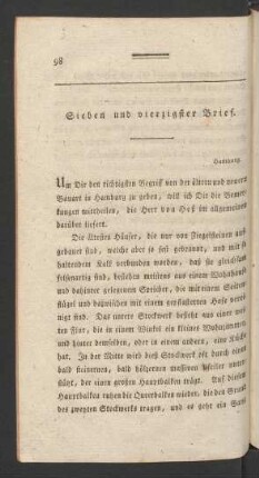 Sieben und vierzigster Brief