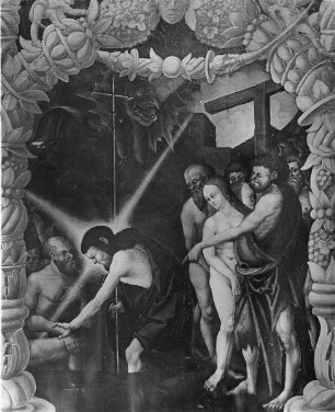 Schauseite (erste); Altarflügel: Christus in der Vorhölle