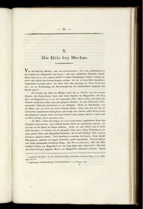 X. Die Höle bey Mockas