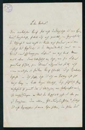 Brief vom 11. Febr. 1868