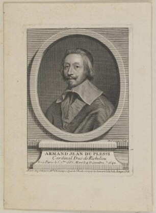 Bildnis des Armand Jean du Plessi Richelieu