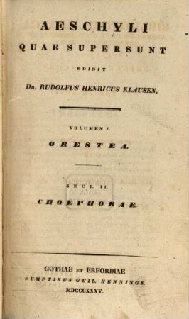 Tragoediae recensitae et commentariis instructae, 1,2