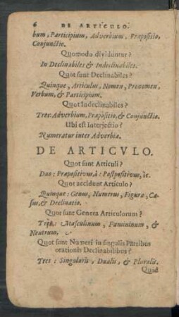 De Articulo.