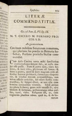269-272, Literae Commendatitiae.