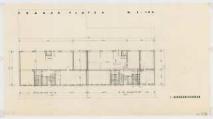Wohn- und Geschäftshaus Prager Platz 4, Berlin-Wilmersdorf: Grundriss 1. Obergeschoss 1:100