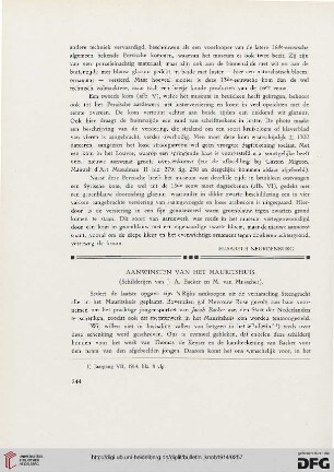 2.Ser. 7.1914: Aanwinsten van het Mauritshuis