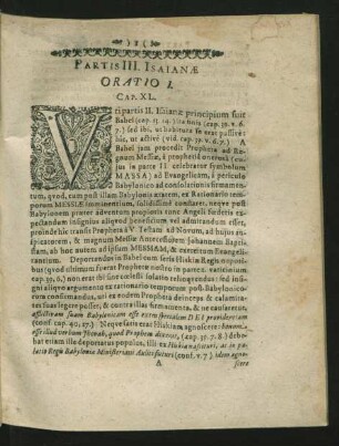 Partis III. Isaianae.