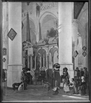 Innenansicht der Nieuwe Kerk in Delft mit dem Grabmal Wilhelms von Oranien