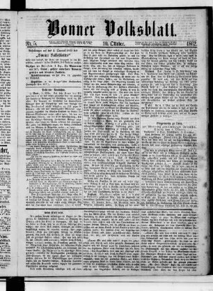 Bonner Volksblatt. 1862-1862