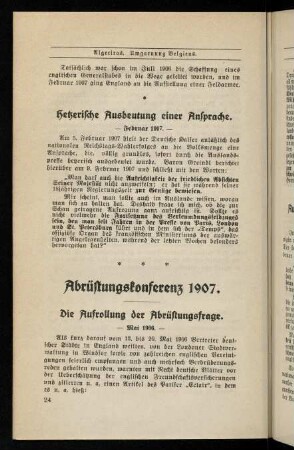 24-32, Abrüstungskonferenz 1907