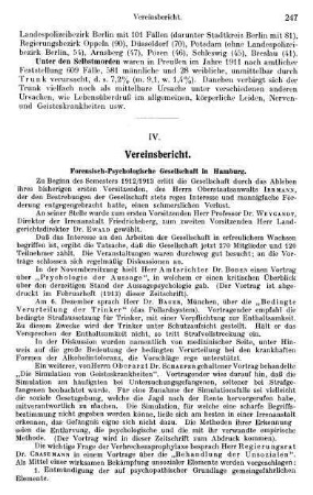 247-248, IV. Vereinsbericht