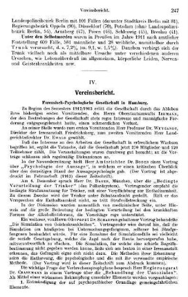 247-248, IV. Vereinsbericht