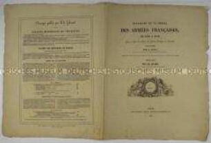 Titelblatt der 3. Lieferung des Stichwerkes: Batailles et Victoires des Armées Françaises de 1792 à 1814.
