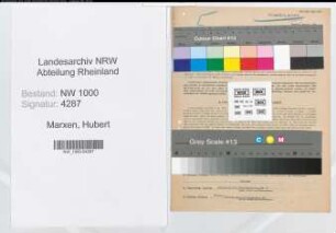 Entnazifizierung Hubert Marxen, geb. 05.11.1913 (Verw.Angest.)