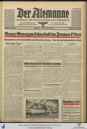 20./21.03.1937 (Samstag/Sonntag-Ausgabe)