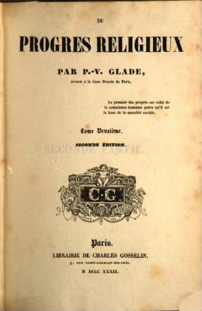 Du progrès religieux, 2