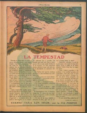 La tempestad : Cuento para los niños por la Tía Pompón