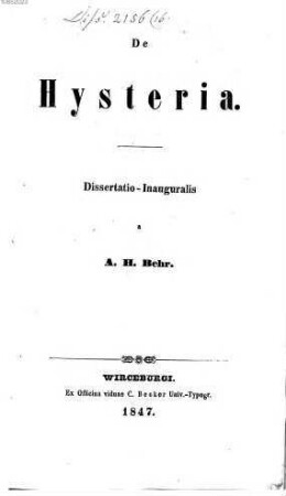 De hysteria