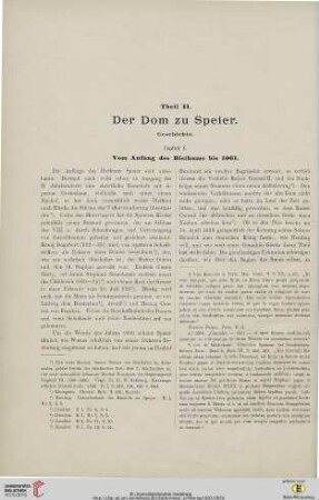 Theil II. Der Dom zu Speier. Geschichte