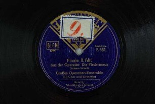 Finale II. Akt aus der Operette: Die Fledermaus / (Johann Strauß)