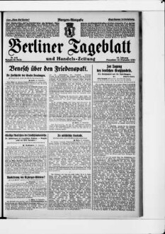 Berliner Tageblatt und Handels-Zeitung, Morgen-Ausgabe