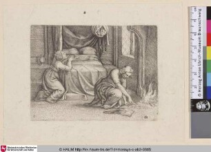 [Tobias und Sara beim Gebet; Tobias and Sara praying]