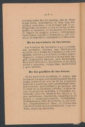 De la curvatura de las letras