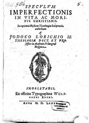 Specvlvm Imperfectionis In Vita Ac Moribvs Christianis