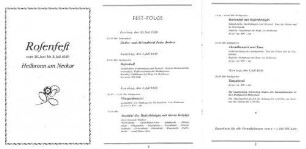 Programmheft zum Rosenfest 1939