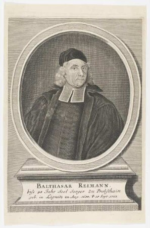 Bildnis des Balthasar Reimann
