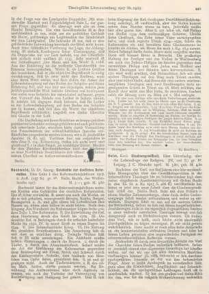 440-442 [Rezension] Heim, Karl, Glaubensgewißheit. Eine Untersuchung über die Lebensfrage der Religion